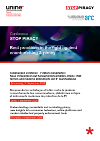 STOP PIRACY - Best practices in the fight against couterfeiting & piracy