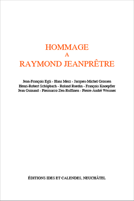 Hommage à Raymond Jeanprêtre